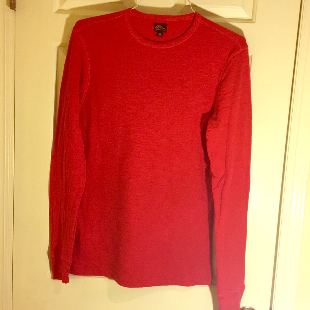L.L. Bean men’s medium red crew neck sweater